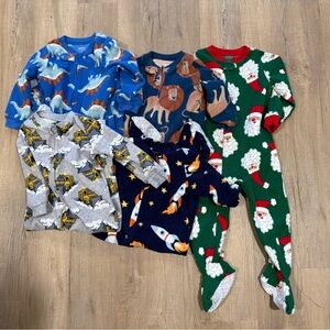 Carter's Kids Pajamas - Blue, Green, Gray, and Red